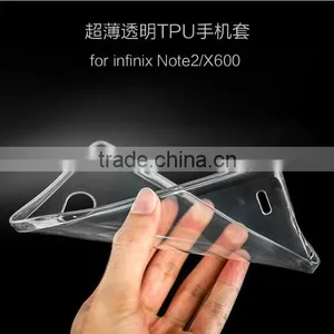 Keno 0.3mm Ultra Thin Clear Rubber Soft TPU Matte Back Cover Case for Infinix Note 2 X600 thumbnail-3