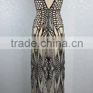 Ladies Sexy Transparent Dress Bule Sexy First Night Dresses Party Wear Long Dresses thumbnail-2