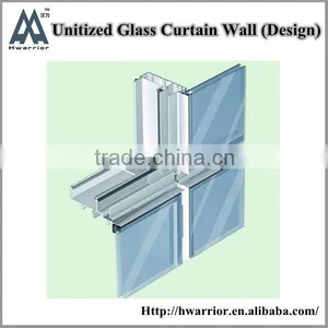 Aluminum Unitized Curtain Wall With Trong Structure thumbnail-1