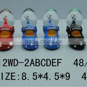 Espana Style Cute Polyresin Shoes Shape Water Globe thumbnail-1