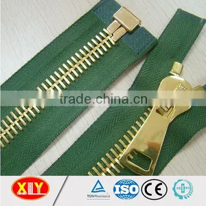 Manufacture Zipper Wholesale Fancy Design Custom Gold Metal Zipper thumbnail-1
