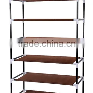 6 Layers Waterproof Folding Rotating Shoe Rack for Sale thumbnail-3