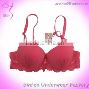Soft Bra Lace Design Fancy Lady Breast Lift Bra thumbnail-1