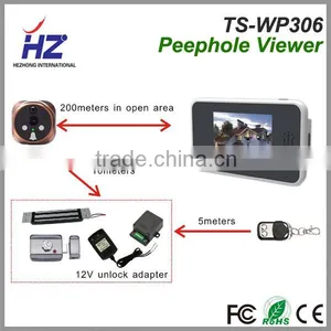 The Latest 3.5''TFT-LCD Infrared Luxury Touch Screen Digital Wireless Intercom Peephole Door Camera thumbnail-5