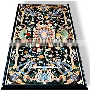 Marble Inlay Table Top, Marble Dining Table, Inlay Dining Tables, Marble Table Top, Inlay Marble Table Top thumbnail-1