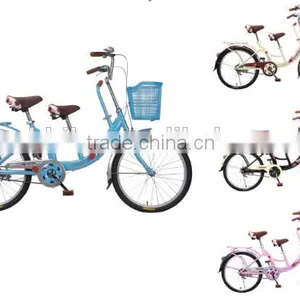 22 Inch Tandem Bike / Single Speed Tandem Bicycle / Bicycle for Mom and Baby thumbnail-5