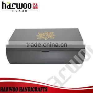 Black Luxury 8 Compartment Wooden Tea Chest Box 80 Twinings Tea Bags thumbnail-2