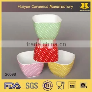 Ceramic Square Cake Bowl, Cake Cup, Color Cake Mould thumbnail-1