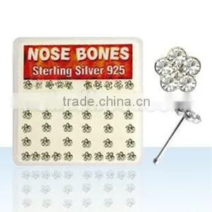 925 Sterling Silver Nose Bone thumbnail-1