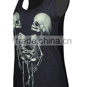 Drop Shipping Black Plain Modern Girls Yoga Gym Tank Tops thumbnail-4