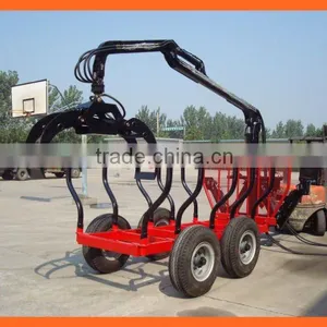 5 Tons Log Trailers With Grapple With Cheaper Prices thumbnail-1