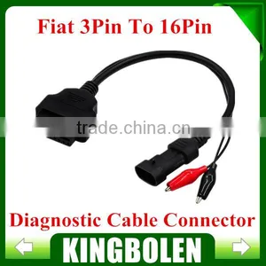Hot Selling OBD OBD2 Fiat 3 Pin Alfa Lancia to 16 Pin Diagnostic Cable Car Connector Fiat 3Pin thumbnail-1