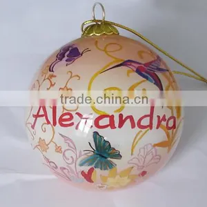 Plain Christmas Glass Ball Ornament thumbnail-2