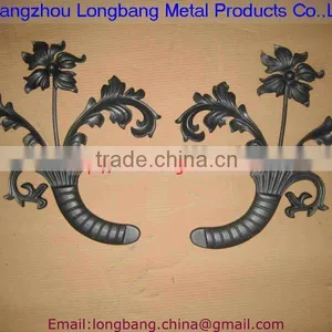 Hand Forged Wrought Iron Part for Fence Gate Bed thumbnail-1