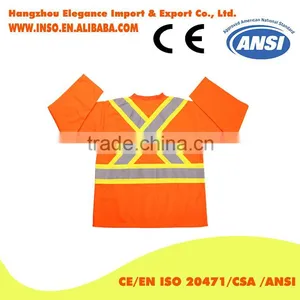 hi Vis Shirts Safety Micrimesh Fluorescent Orange Polo Shirts Hi-vis Long Sleeves thumbnail-2