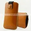 Leather Smartphone Case Made of PU Leather/Retractable Pull-tab thumbnail-1