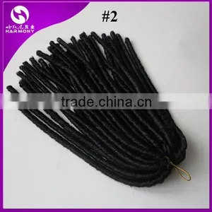 HARMONY 18inch 110grams Burgundy Color Synthetic Hair Synthetic Dread Locks Twist Hair Extensions Dreadlocks Braiding Hair thumbnail-2