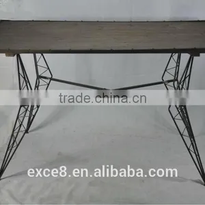 Industrial Style Rustic Furniture Outdoor Folding Table thumbnail-1