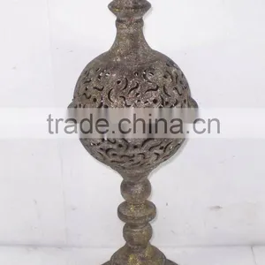 KS4122J- Sphere Metal Candle Lantern W/stand thumbnail-1