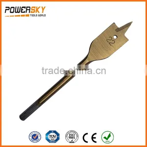 HCS Titanium Coated Flat Drill Bit for Wood Drilling thumbnail-1