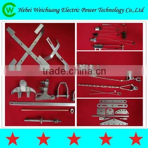 High Quality Galvanized Transmission Line Hardware Pole Clamp for Electric Line Fitting thumbnail-5