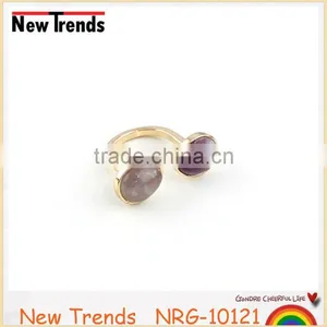 New Arrival Women Jewelry Turquoise Ring, Purple Natural Stone Ring, White Stone Ring thumbnail-6