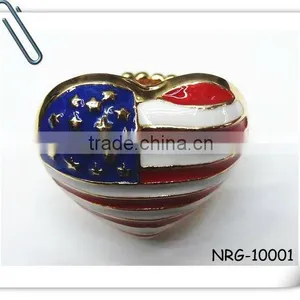 2013 Hot Epoxy Flag Stretch Fashion Ring thumbnail-1