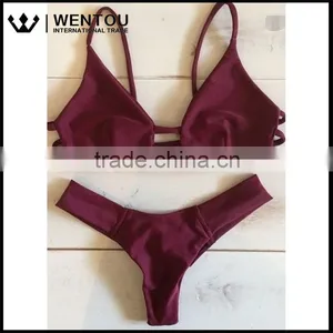 Wentou Hot Selling Sexy Women Brazilian Swimsuit Bikini thumbnail-2