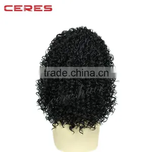 Ceres Factory Wholesale Lace Front Kinky Curly Wig Afro Kinky Human Hair Wig for Black Women thumbnail-4