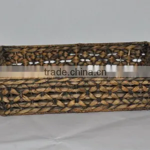 Beautiful Water Hyacinth Basket With Handle thumbnail-6