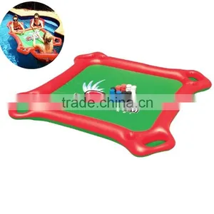 Outdoor 4 Chair Inflatable Floating Poker Table thumbnail-1