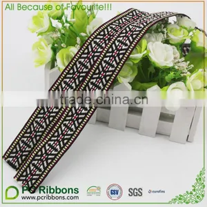 2.5cm Narrow Vintage Woven Jacquard Ribbon Trim thumbnail-1