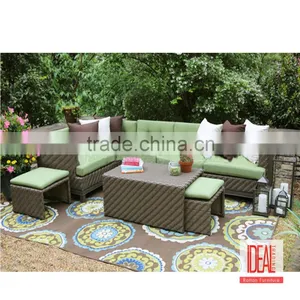 2016 New Cheap Outdoor Resin Wicker Coffee Shop Rattan Ratten Arm Chair Seating Set thumbnail-2