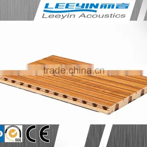 Pvc Interior Wood Wall Cladding Groove Acoustic Panel for Gymnasiums and Studios thumbnail-6
