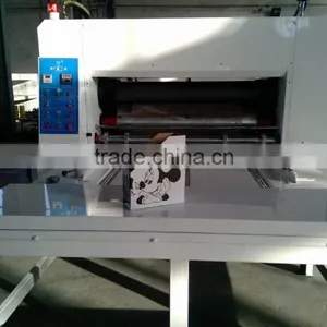 Semi-automatic Flexo Ink Printer Rotary Die Cutter Machine/corrugated Carton Box Making Price thumbnail-3