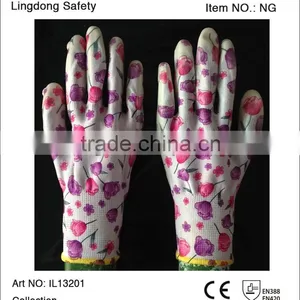 Printed Ladies Gardening Work Gloves thumbnail-1