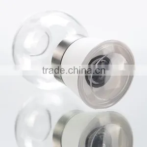 Round Clear Glass Spice Grinder thumbnail-1