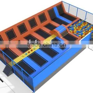 New Design Indoor Trampoline Park,large Trampolines With Foam Pit for Sale thumbnail-2