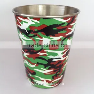 Single-wall Stainless Steel Mug/curl Rim Water Cup/stackable Save Space Coffee Tumbler thumbnail-3