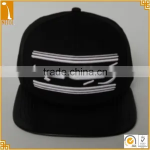 Custom Black 6 Panel Unisex 100%cotton 3D Embroidered Snapback Baseball Cap thumbnail-2