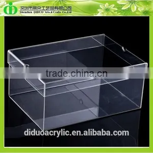 DDS-0026 Trade Assurance Clear Acrylic Glass Shoe Box thumbnail-1