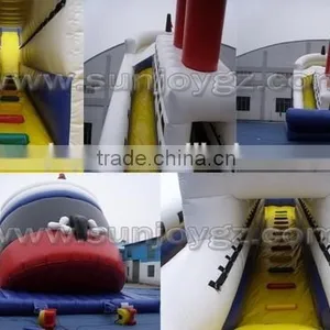 Children Game New Product Inflatable Water Slide Triangle Water Slide Obstacle With Top Quality thumbnail-6