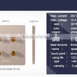 Hot Sale Speaker Socket Outlet thumbnail-1