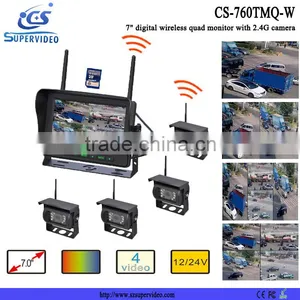 Car Wireless Reversing Camera With Rearview Mirror Monitor for Bus Coach thumbnail-1