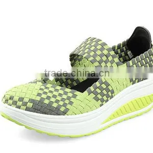 Newest Design Braid Handmade Woven Casual Elastic Shoes thumbnail-3