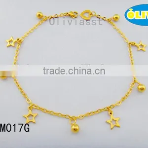 Olivia Jewelry Summer Hot Sale Stainless Steel Gold Design Jewelry Anklet, Fashion Foot Chain thumbnail-1