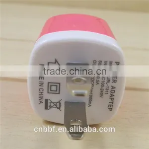 Universal EU USA Wall Adapter Plug USB Home Travel Charger Power Cube 1A thumbnail-2