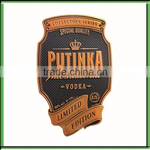 Gold Embossed Label Sticker, Metal Wine Sticker Label thumbnail-2