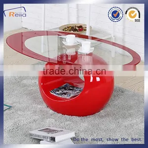MORDEN SIMPLE GLASS TEA TABLE FIBER Glass EXCELLENT CLASSIC thumbnail-3