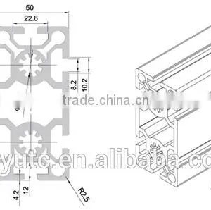 Factory Price 6063 Aluminum Square Profile for Decoration thumbnail-3